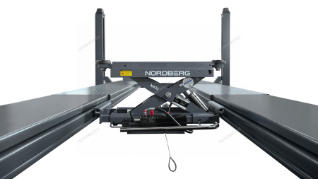 Подъемник четырехстоечный NORDBERG 4450_MG(M), 5 т, c ручной траверсой 3 т N433, для сход-развала, механическое снятие