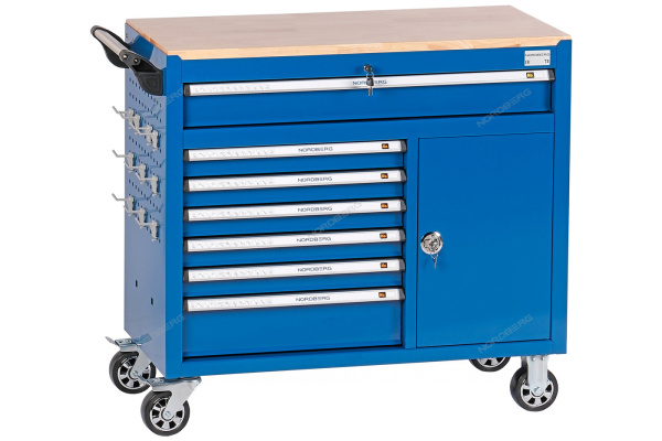 Тележка инструментальная NORDBERG T8 (7 выдвижных ящиков)