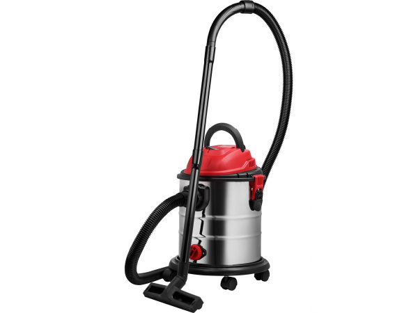 Пылесос WORTEX VC 2015-2 WS в кор. 1200 Вт, 20 л, провод 4 м, шланг 3 м (без доп. розетки, 4 кг, 32 мм диаметр шланга)