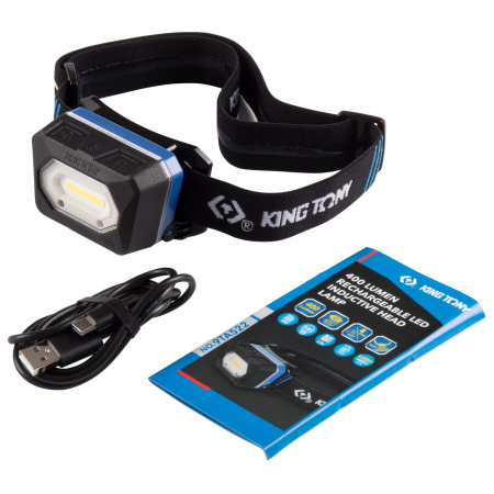 Фонарь светодиодный налобный KING TONY 9TA522 (1 Led COB, 3,7 В)