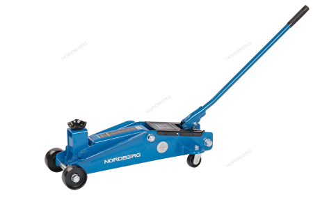 Домкрат подкатной для автолюбителя 3 т в кейсе Н=192-533 мм NORDBERG N3203EC