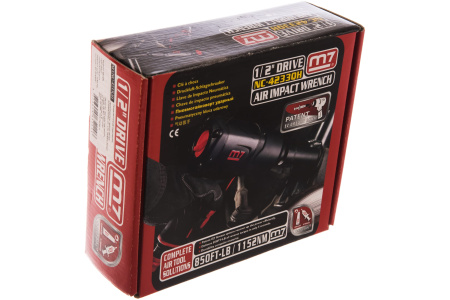 Гайковерт пневматический ударный MIGHTY SEVEN NC-4233QH, 1/2", 1152 Нм, система «EZ Grease»