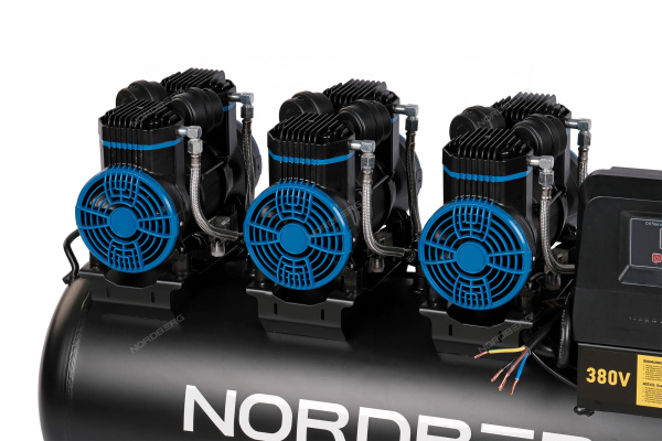 Компрессор безмасляный 380В ресивер 100 л 750 л/мин NORDBERG NCEO100/750