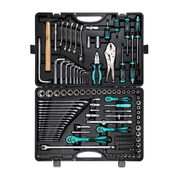 Набор инструментов 142 пр.1/4''3/8''1/2''(6-гр.)(4-32мм)