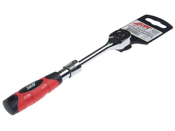 Трещотка телескопическая JTC 5025 (1/4", 72 зуба, 150-200 мм)