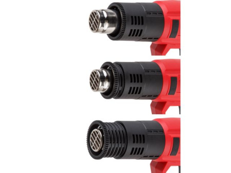 Термовоздуходувка WORTEX HG 6124 T в кор. + набор сопл 2000 Вт, 2 режима., 60-600 °С