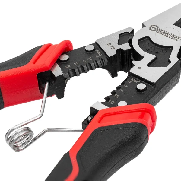 Плоскогубцы комбинированные для снятия изоляции 8,5''(215мм) в блистере