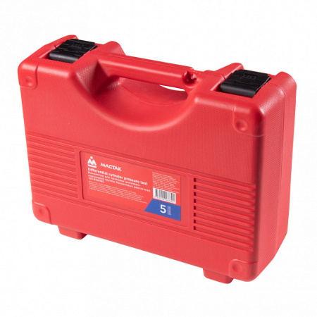 Манометры для проверки ЦПГ бензиновых двигателей МАСТАК 120-60006C, кейс, 6 предметов