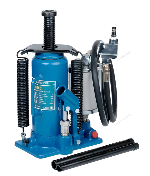 Домкрат бутылочный 12т пневмогидравлический NORDBERG N3312L
