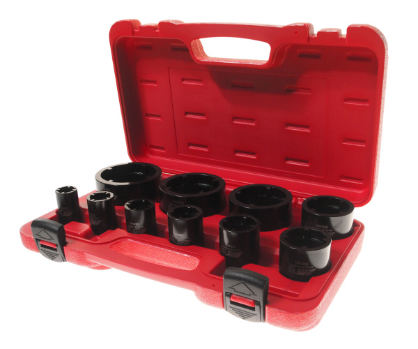 Набор головок зубчатых 1/2" внутренние 10 предметов в кейсе JTC