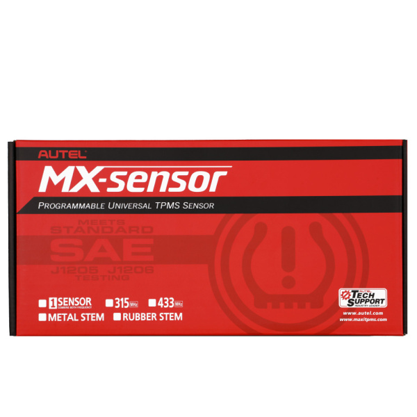 Датчик TPMS Autel MX-1 433МГц+315МГц, быстрофиксируемый, металл., черный, 60 шт.