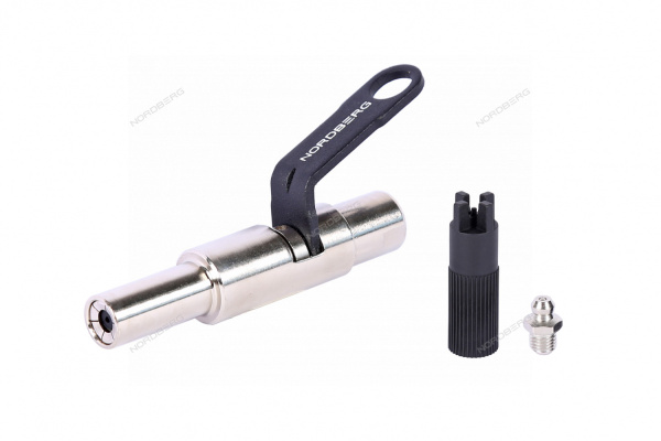 Наконечник быстросъемный усиленный для плунжерного шприца NORDBERG NO9016 (+ насадка для очистки)