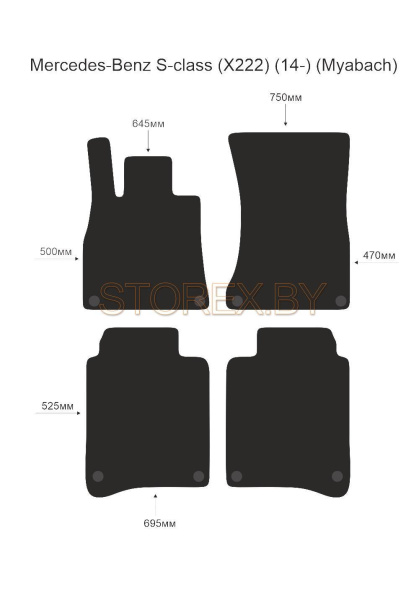 Mercedes-Benz S-class (X222) (14-) (Myabach) copy