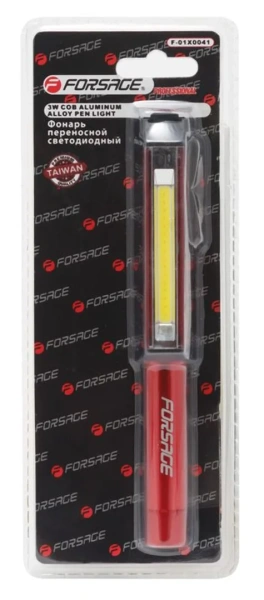 Фонарик переносной светодиодный в комплекте с батарейками (CUB, 3xAAA), в блистере