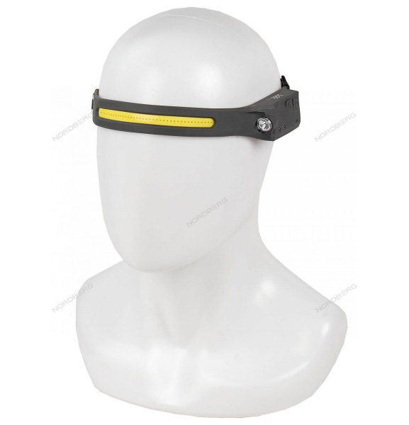 Фонарь налобный со светодиодной лентой аккумуляторный 3,7 В NORDBERG 1955