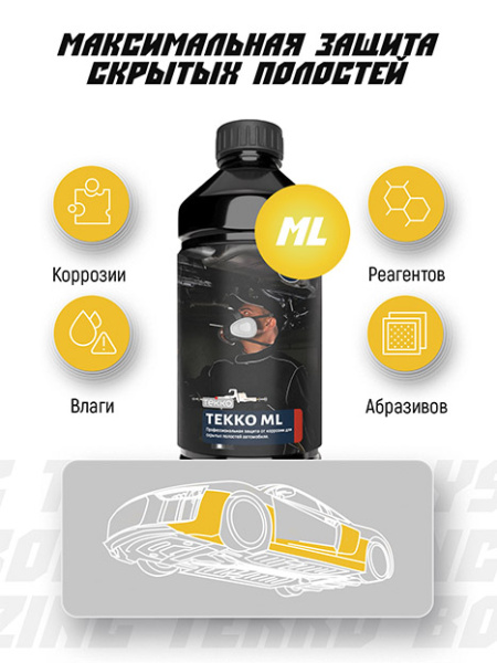 Антикор скрытых полостей TEKKO ML PRO 1литр под пистолет