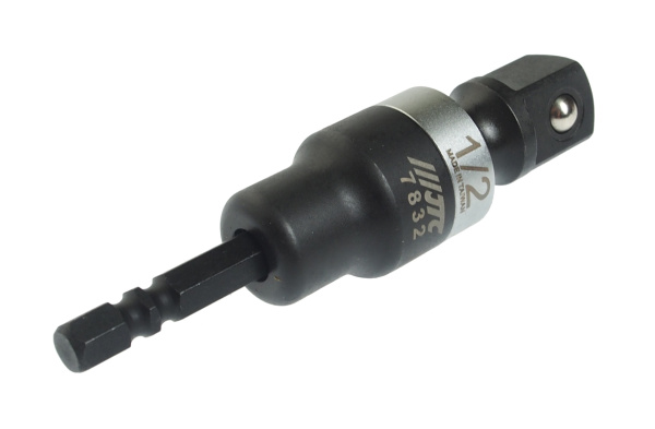 Адаптер карданный под шуруповерт JTC 7832 (1/4"х1/2", 6,35 мм)