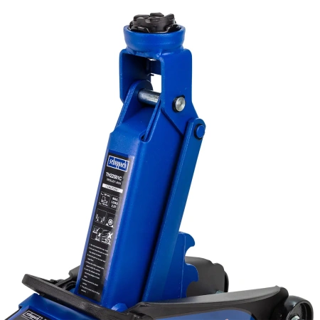 Домкрат подкатной гидравлический 2.5т с фиксацией (h min 140мм, h max 387мм) в кейсе