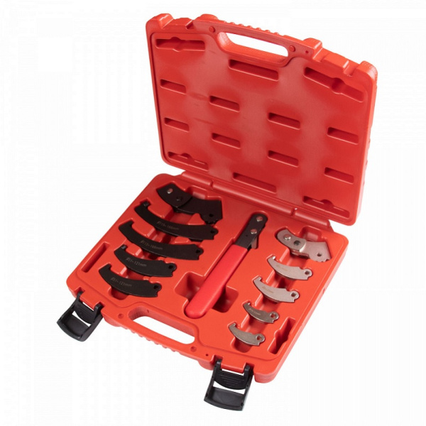 Набор радиусных шарнирных ключей МАСТАК 026-00011C, 19-166 мм, кейс, 11 предметов