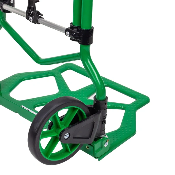 Тележка ручная складная с телескопической ручкой (г/п80кг,420х420х985мм-в разложенном полож.,420х280-рабочая площадка, 150мм-Ø колес)