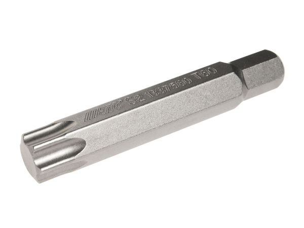 Бита TORX удлиненная JTC 1337560 (Т60х75 мм, 10 мм, S2)