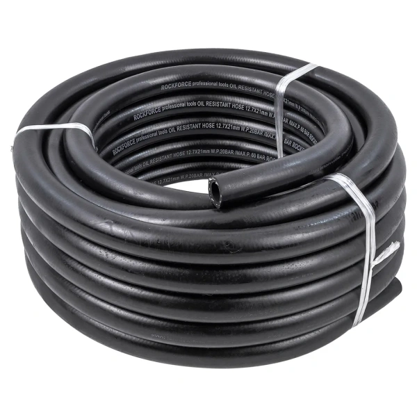 Шланг резиновый армированый бензо-маслостойкий 12.7х21ммх10м(повышенная гибкость и сопротивление к излому,раб.давл. 20bar,max 60bar,-30C°+70C°,DIN2001