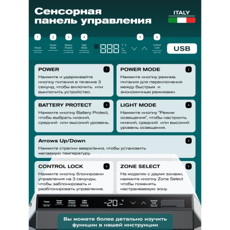 Автомобильный компрессорный холодильник Meyvel AF-PRO75