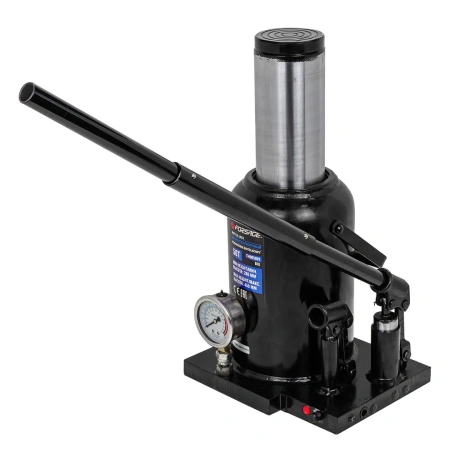 Домкрат бутылочный двухскоростной с манометром 50т (h min-280мм, h max-450мм)