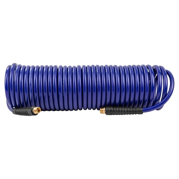 Шланг витой полиуретановый 6.5мм х 10мм х 10м с резьбовыми наконечниками 1/4''