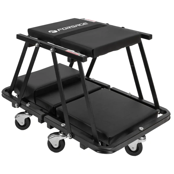 Лежак ремонтный подкатной на 6-ти колесах