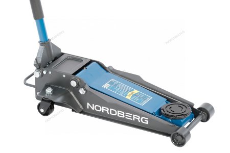 Домкрат супернизкий подкатной 3 тонны H=75-510 мм NORDBERG N32034