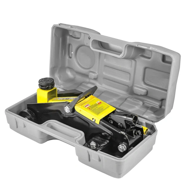 Домкрат подкатной гидравлический 2 т (h min 135мм, h max 320мм) в кейсе