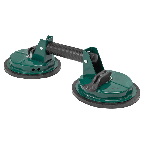 Съемник стекол двухзажимной с присосками (диам. 150мм, алюминий)