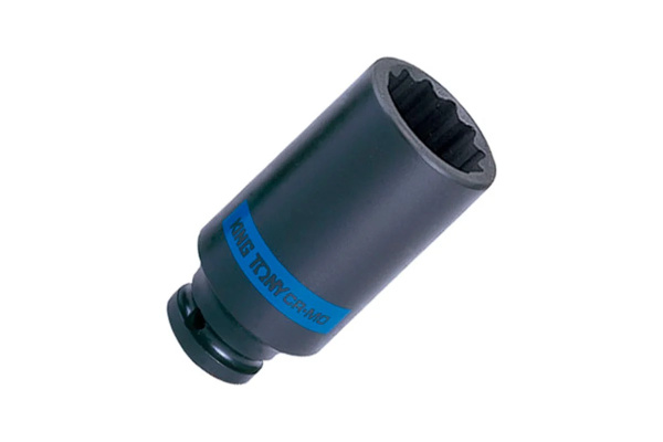 Головка торцевая ударная глубокая 12-гранная KING TONY 443022M (22 мм, 1/2DR)