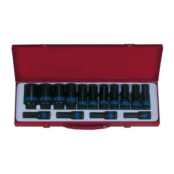 Набор ударных глубоких торцевых головок KING TONY 4415MP03 1/2", шестигранные, 10-32 мм, 15 предметов