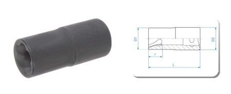 Головка для поврежденного крепежа 1/2", 17 мм KING TONY 9TD403-17M