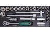 Набор головок торцевых S04H4125S, 1/2"DR, 10-32 мм, 25 предметов