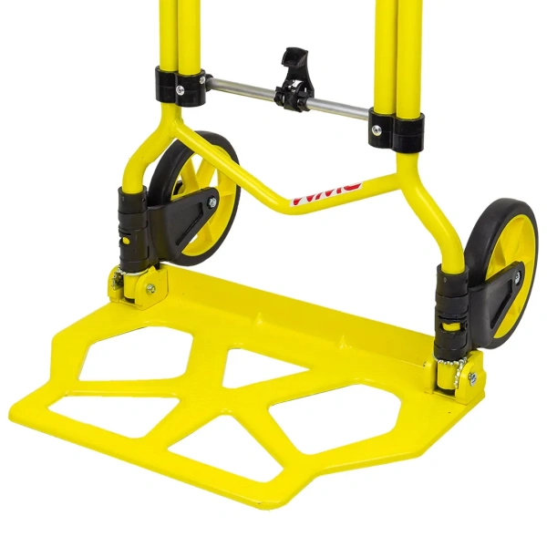 Тележка ручная складная с телескопической ручкой (г/п80кг,420х420х985мм-в разложенном полож.,420х280-рабочая площадка, 150мм-Ø колес)