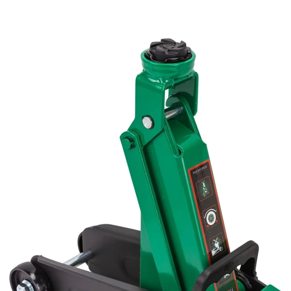 Домкрат подкатной гидравлический 2,5т с резиновой накладкой (h min 135мм, h max 387мм) в кейсе,без фиксации