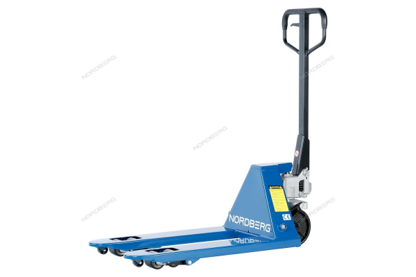 Рохля складская гидравлическая короткая 2,5 т, усиленная, с полиуретановыми колесами NORDBERG N3901S-25