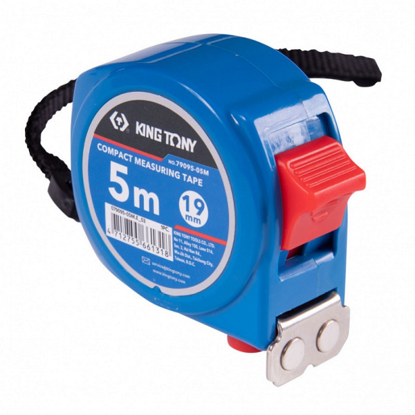Рулетка измерительная KING TONY 79095-05M, 5 м, магнитный крюк