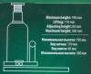 Домкрат бутылочный 8т с клапаном (h min 200мм,h max 400мм)