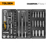 Набор инструментов "CHAMPION" в черной тележке TOLSEN TT85416 (239 предметов)