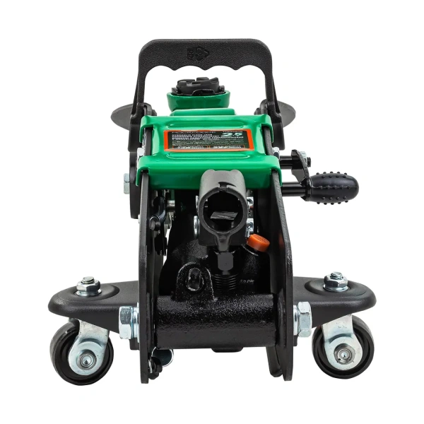 Домкрат подкатной гидравлический 2,5т с фиксацией (h min 140мм, h max 387мм)в кейсе с резиновой накладкой