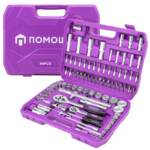 Набор инструментов 94пр. 1/4'', 1/2''(6гр.) (4-32мм)