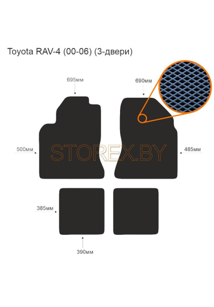 Toyota RAV-4 (00-06) (3-двери) copy