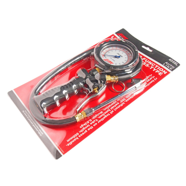 Манометр шинный многофункциональный JTC 4058L (12 атм.,170PSI)