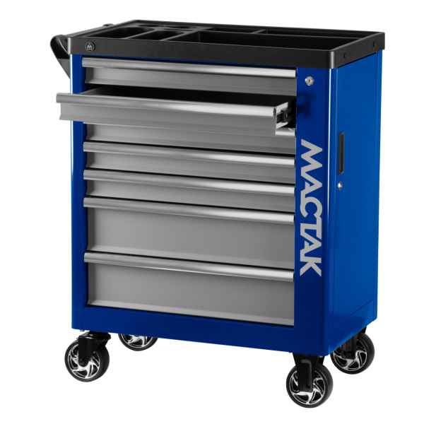 Тележка инструментальная НОВА МАСТАК 521-07580B (7 выдвижных ящиков, синяя)