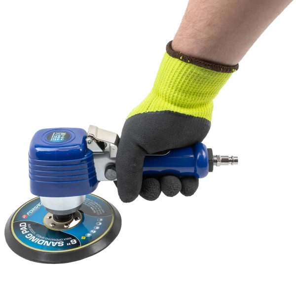 Пневмошлифовальная орбитальная машинка 6''(12000об/мин, диаметр диска 150мм,эксцентрик 0/10мм,6.3bar)