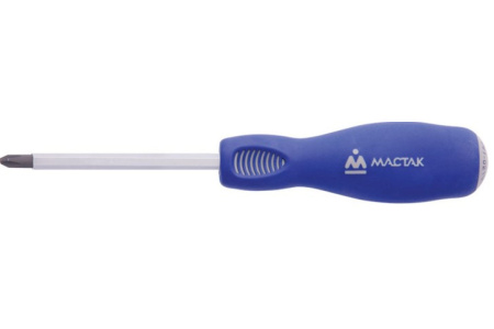 Отвертка крестовая Phillips 2 x100 мм, силовая, держатель МАСТАК 041-02102H